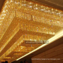 Hotel project modern ceiling mount crystal chandelier